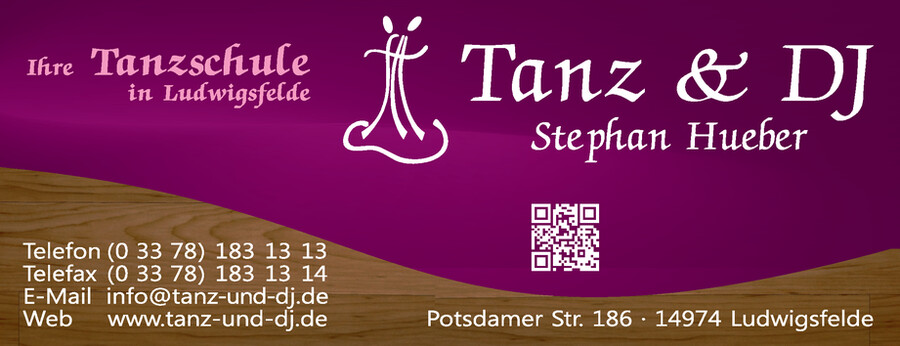 Ihre Tanzschule in Ludwigsfelde
Tanz und DJ Stephan Hueber