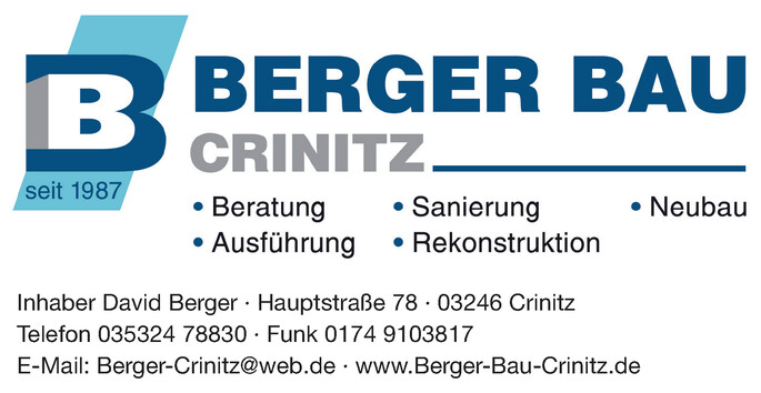 Berger Bau Crinitz
Inh. David Berger